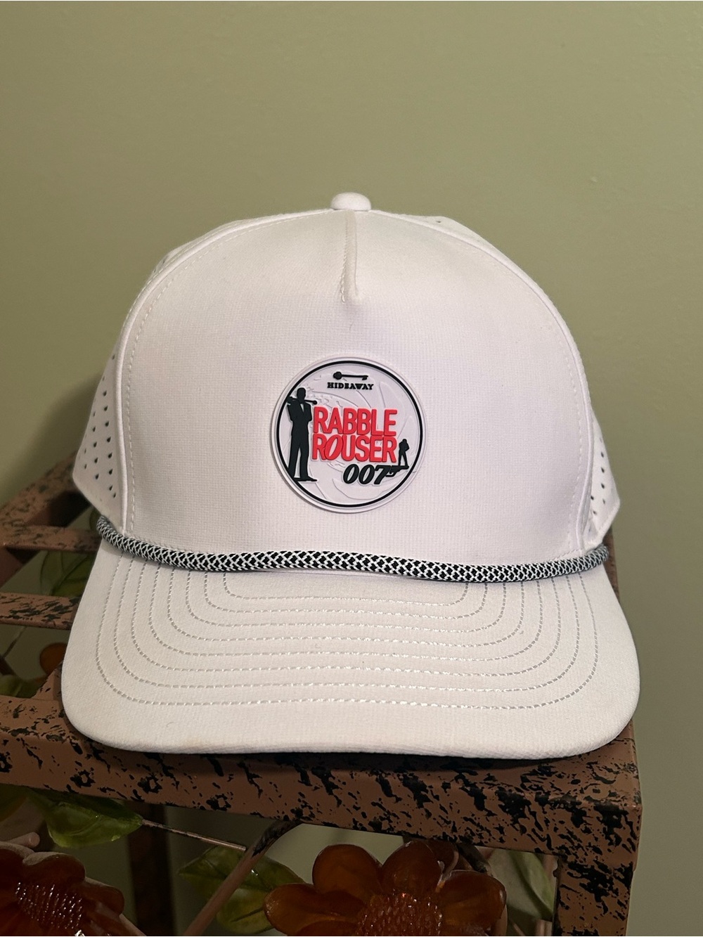 Melin Odyssey Hydro Golf Hat XL White Hideaway Club Rabble Rouser 007 Rope Cap